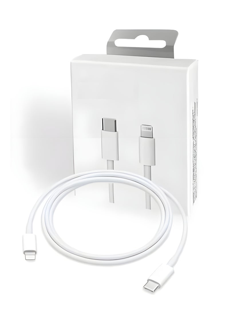 كابل USB C إلى Lightning بقوة 20 وات، كابل شحن سريع بطول متر واحد لأجهزة iPhone مقاس 14/13/12/11/XS/XR/X/8/iPad - Image 2